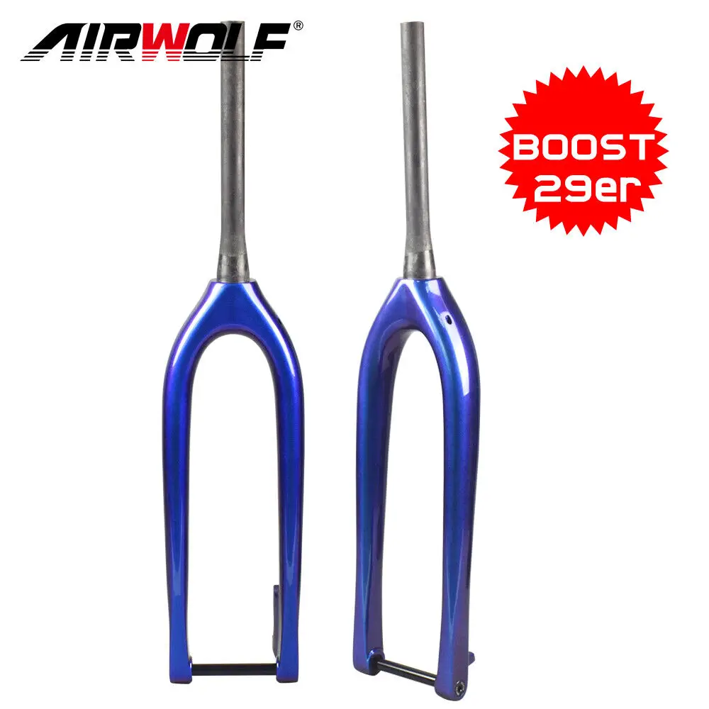 Airwolf Chameleon Forcella Boost Per Bicicletta In Fibra Di Carbonio 29Er Mtb Forcelle Per Mountain Bike 110*15Mm