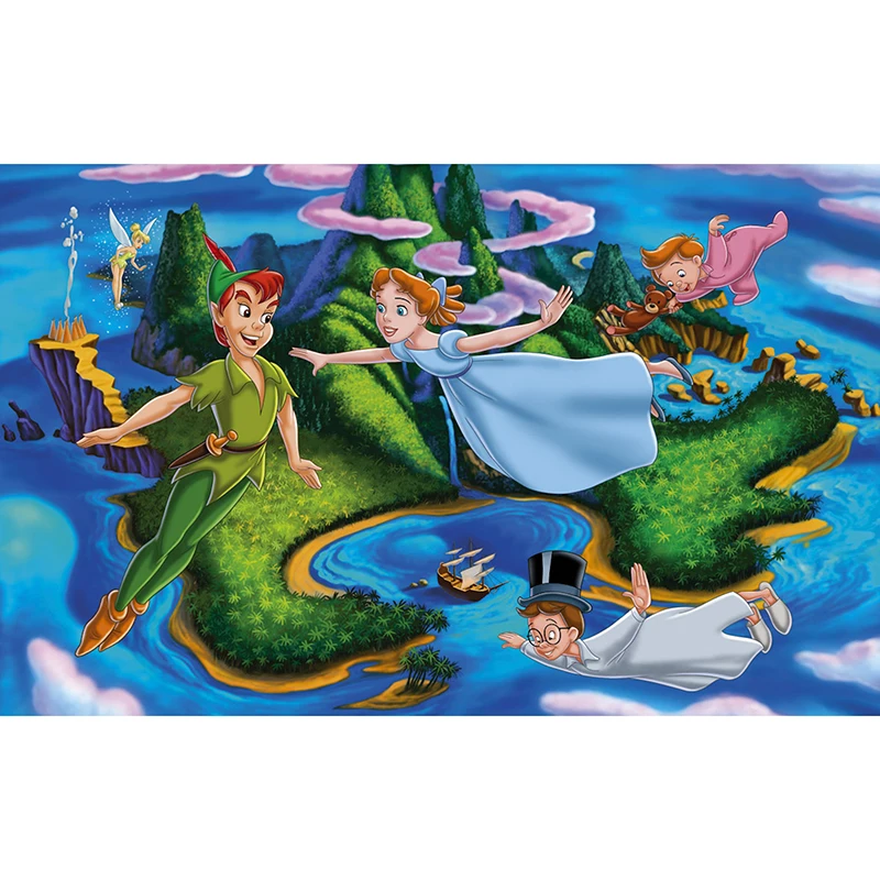 Disney Full Square 5D Pittura Diamante Fai Da Te Peter Pan Diamante Ricamo Punto Croce Mosaico Regalo
