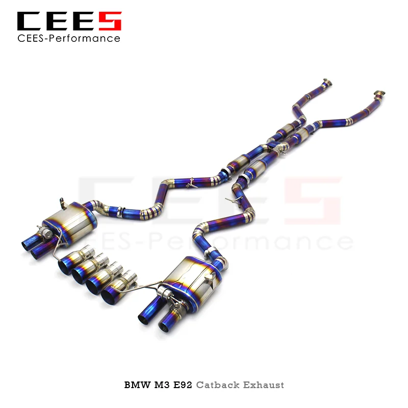 Cees Catback Scarico Per Bmw M3 E90 E92 E93 E9X 4.0L 2008-2013 Performance Tuning Titanium Escape Valvola Di Scarico Axleback Marmitta