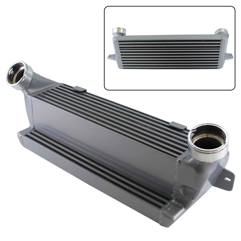 Tuning Performance Intercooler Adatto Per Bmw 05-13 325D/330D/335D E90 E92 E93 Diesel Nero/Argento