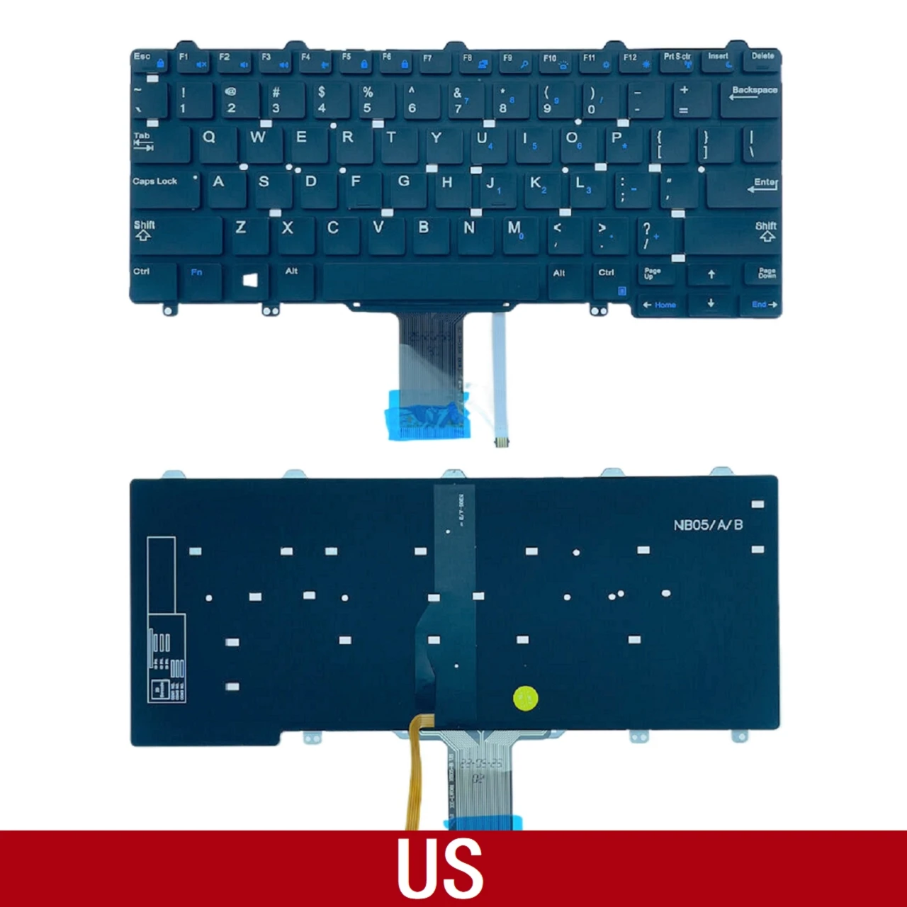 Per Dell Latitude E5250 E7270 E7250 7350 5290 7250 5250 Sostituzione Della Tastiera Del Computer Portatile Con Retroilluminazione