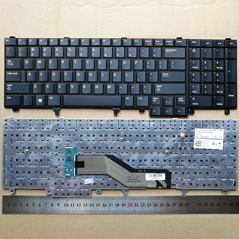 Us Nuova Tastiera Per Dell Precision M2800 M4600 M4700 M4800 M6600 M6700 M6800 Dpn0Dg33R Inglese Layout Di Nero