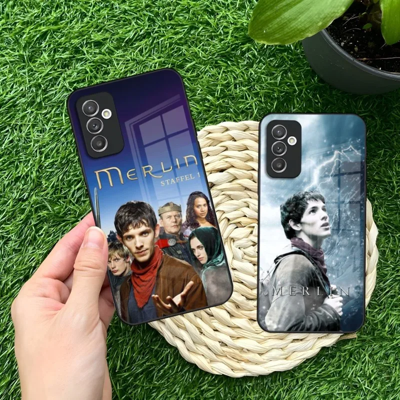 Custodia Per Telefono Tv Merlin Uk Per Samsung S30 S21 S20 S23 S22 Fe S10 E S9 Note 20 10 Pro Ultra Plus Glass