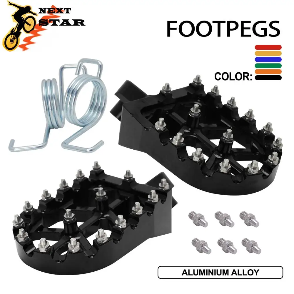 Moto Cnc Alluminio Pedane Pedane Poggiapiedi Pedali Per Zongshen Kayo T2 T4 Xr Cr Crf Klx Pw Ttr Tw 50 70 80 90 110 Atv