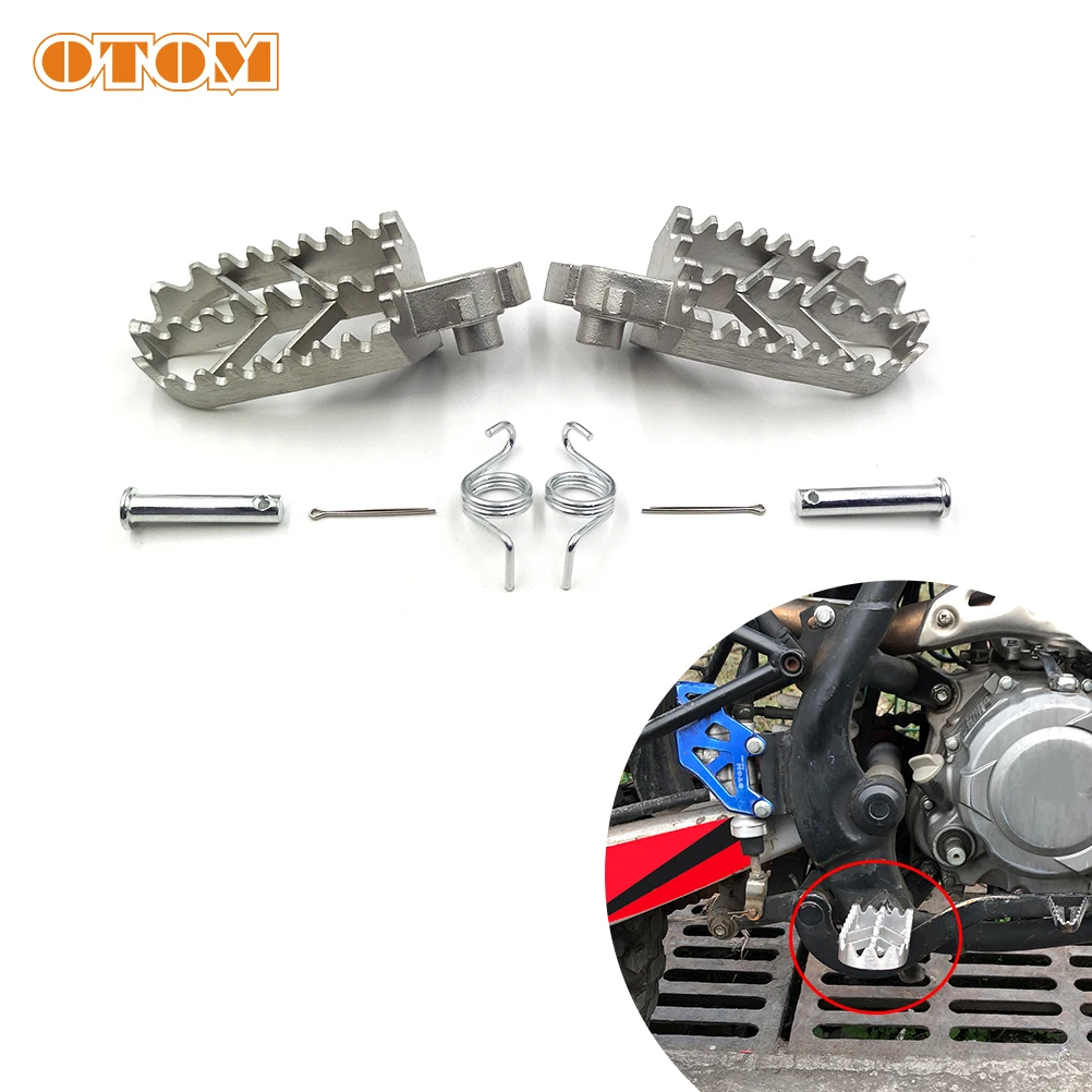 Otom Moto K6 Pedale Anteriore Poggiapiedi Largo Poggiapiedi Pedane Per Kayo Ty125/150 T6 T4 Bosuer Esb H"Serie M Guizun S3