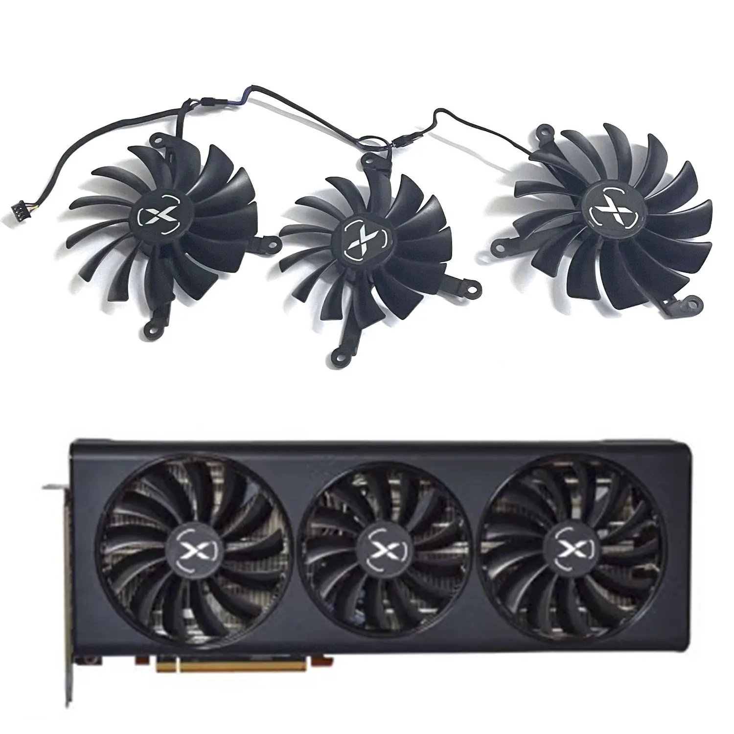 Ventola Gpu Xfx Rx 6800Xt Da 95Mm A 4Pin Per Xfx Rx6800Xt 6900Xt Ventola Grafica Da Gioco Amd