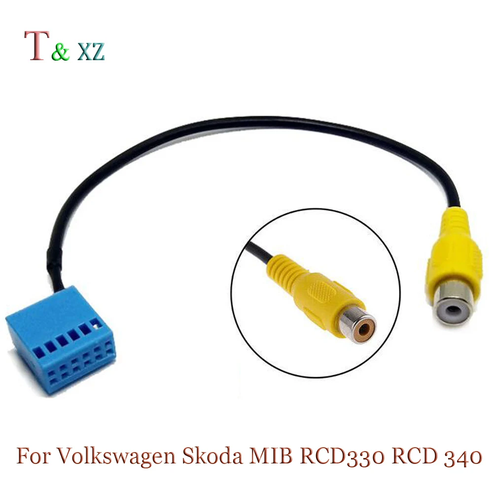 T & Xz 1Pc Mib Rcd330 Rcd340 Auto Videocamera Vista Posteriore Rvc Cavo Adattatore Per Auto Retromarcia Immagine Di Conversione