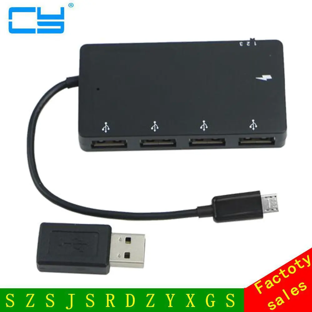 Nuovo Cavo Adattatore Di Ricarica Per Hub Micro Usb Otg A 4 Porte Per Tablet Galaxy S3 S4 Note2 3 Nexus 7/8/9/10