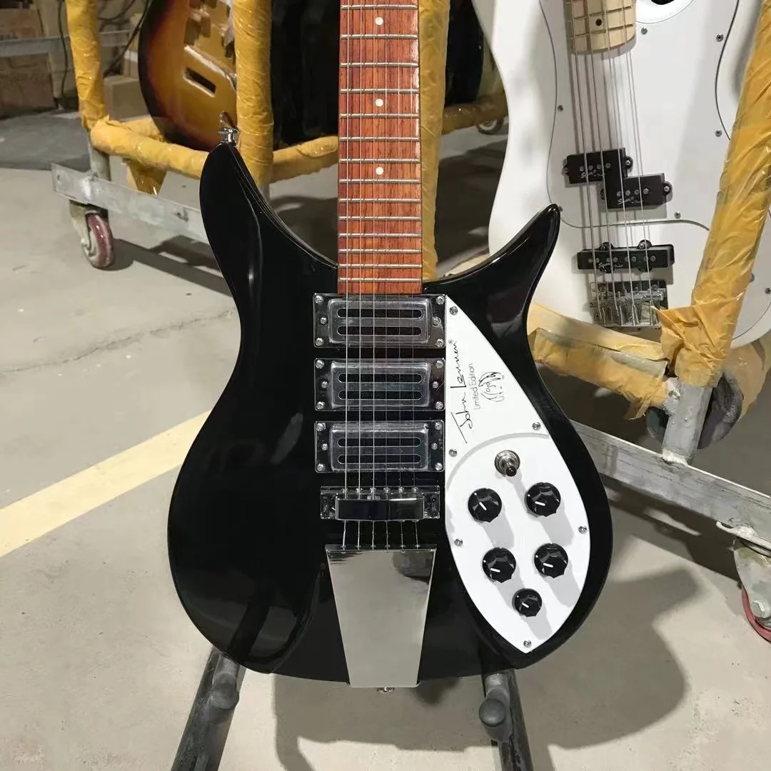 Chitarra Elettrica Rickenbacker 325, Colore Nero, Edizione John Lennon, Chitarra Di Alta Qualità, Spedizione Gratuita