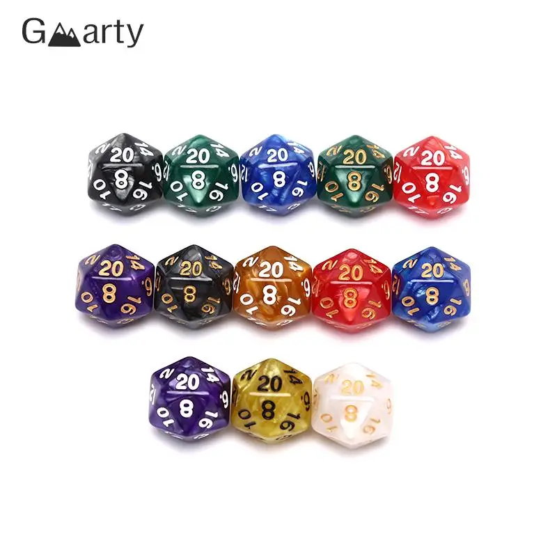 1 Pz 20 Facce Giochi Dadi Bicolore D20 Rpg Dadi Colori Ricchi D20 Dadi Per Rpg Dungeons & Dragon