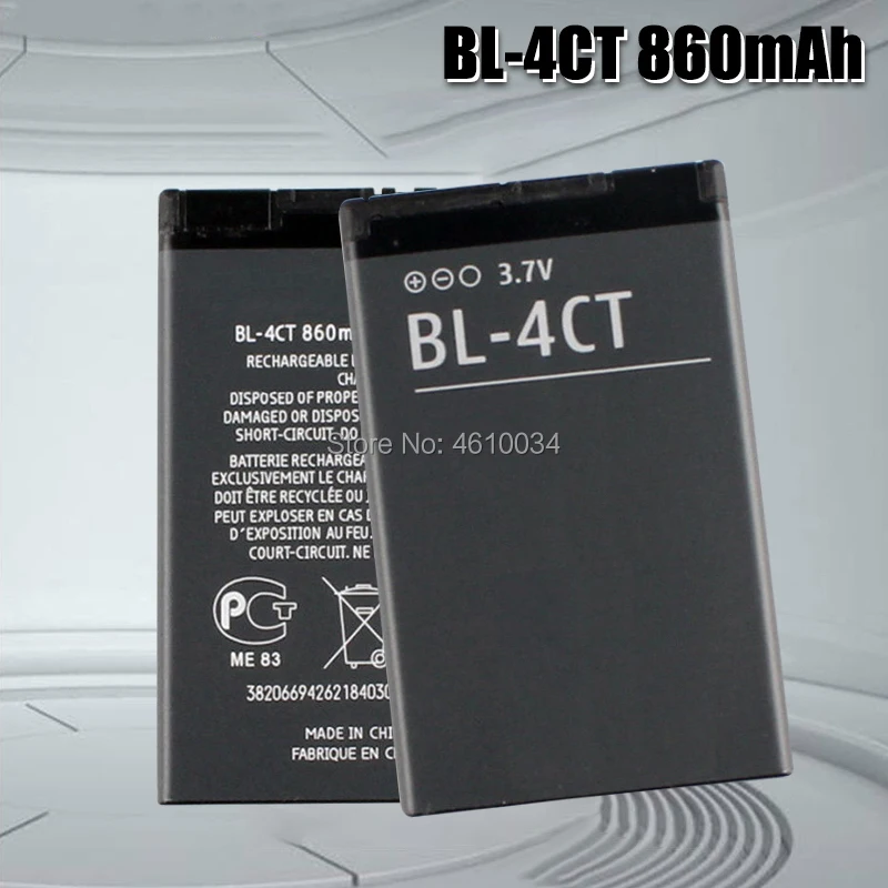 Batteria Ricaricabile 4Ct Bl4Ct Bl-4Ct Batteria Del Telefono Per Nokia 5310 5630 6600 Volte 6700 7210 7230 7310 X3 Batteria 4Ct