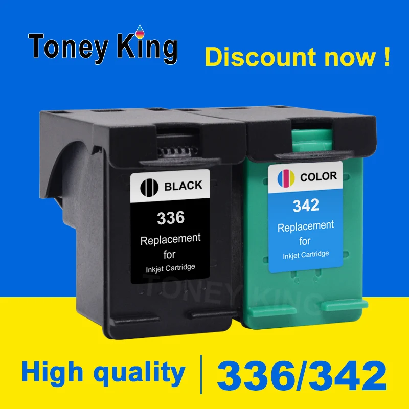 Toney King Per Hp 336 342 Cartuccia Di Inchiostro Rigenerata Per Stampante Hp Photosmart 7800 7838 7838V 7838Xi 7850 7850V 7850Xi C3100