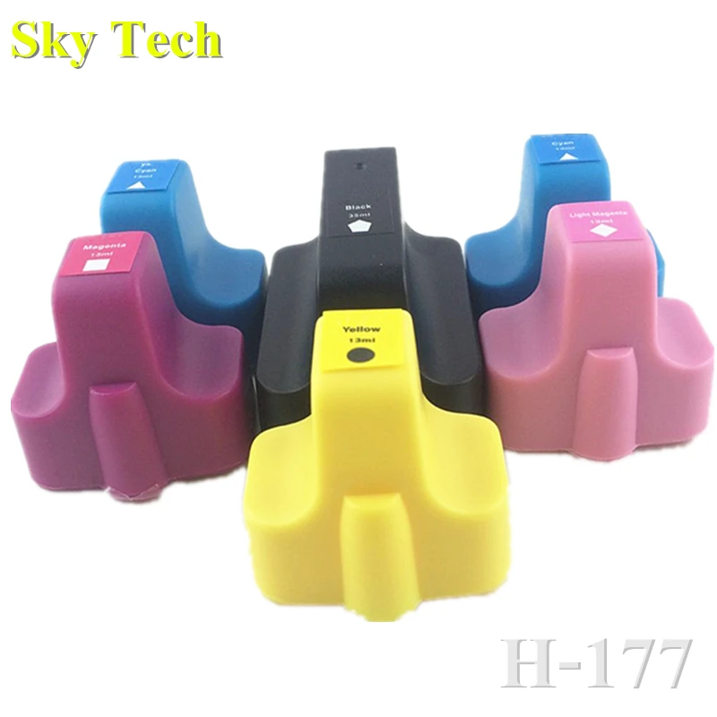 Cartuccia Compatibile Con Un Set Per Hp177, Adatta Per Hp Photosmart 3210 3310 C5150 C5180 D7155 D7160 8230 8238 8250 Ecc