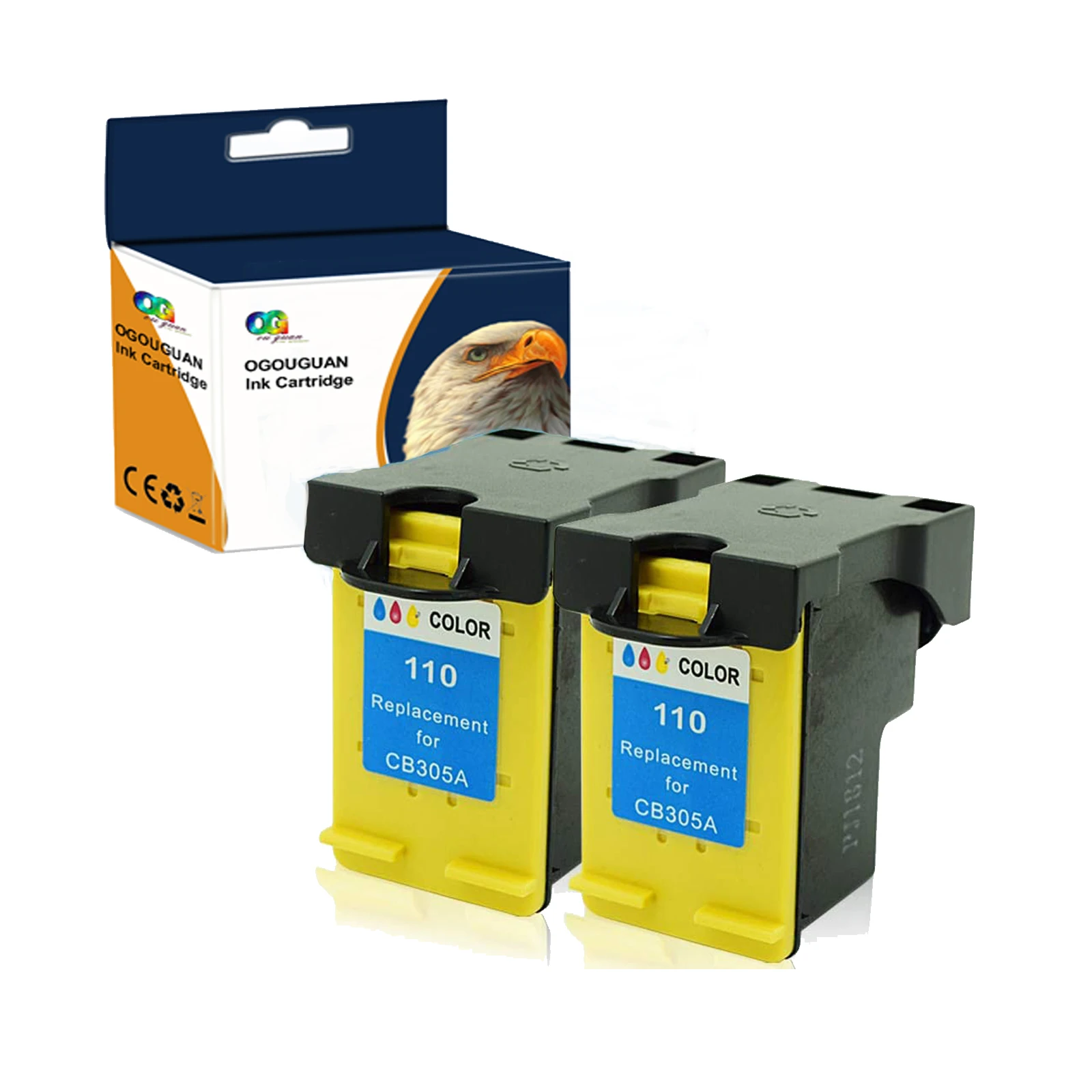 Oguguan 110 110 Xl Cartuccia Di Ricambio Per Hp 110 110 Xl Per Photosmart A310, A430, A516, A526, A610, A646, A712 A820, A826, A828