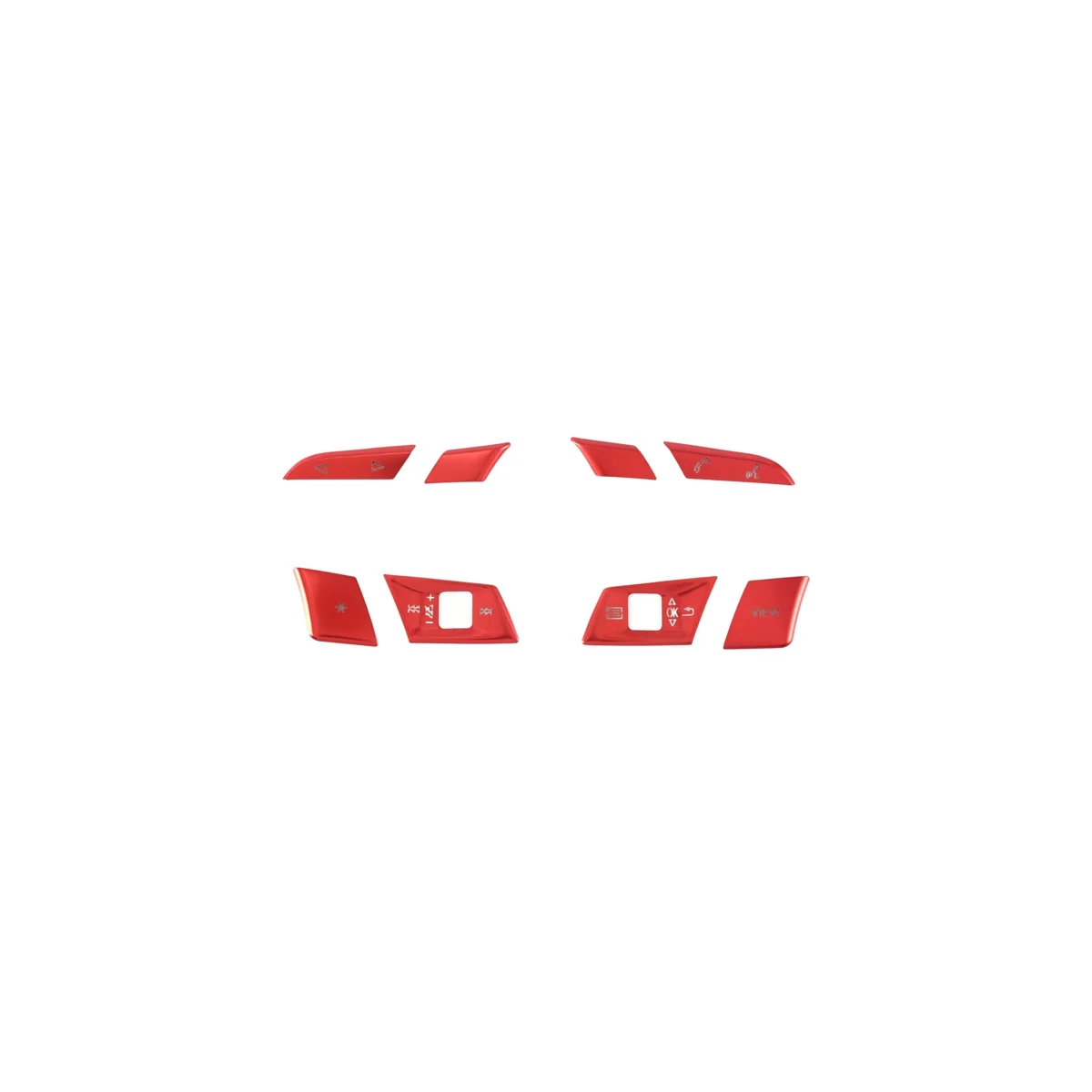 Per Il 2021 Audi A3 A4 A5 Tuning Adesivi Per Pulsanti Del Volante Decorazione Del Telaio Del Volante Paillettes Rosse