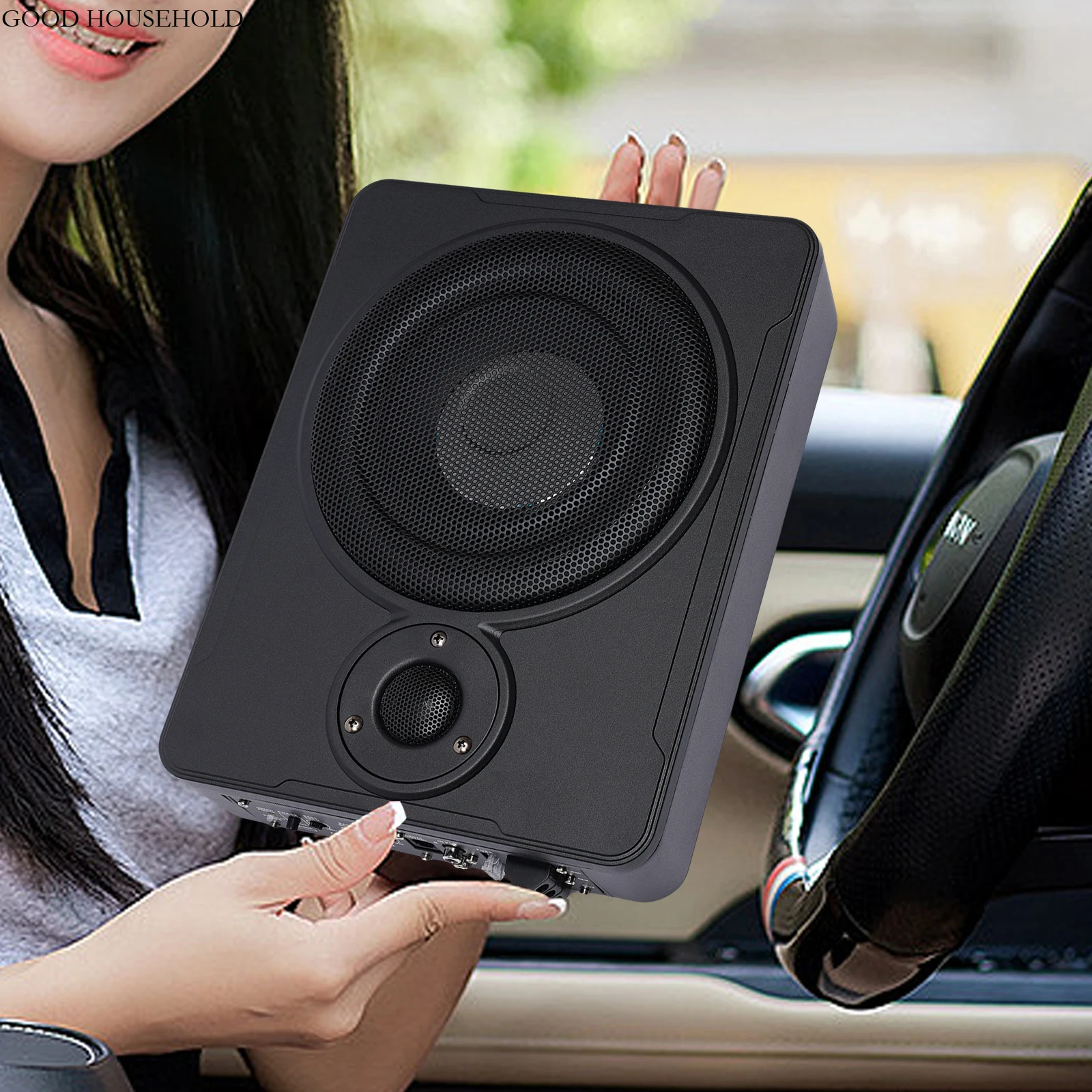 8 ''Untersitz Aktiv Subwoofer 600 Watt Auto Verstparker Bass Mit Kabelset Kompakt