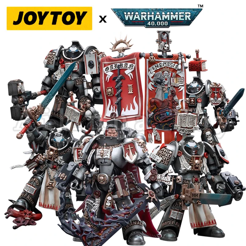Joytoy 1/18 Action Figure Grey Knight Terminator Squad Castellen Crowe Anime Modello Militare Spedizione Gratuita