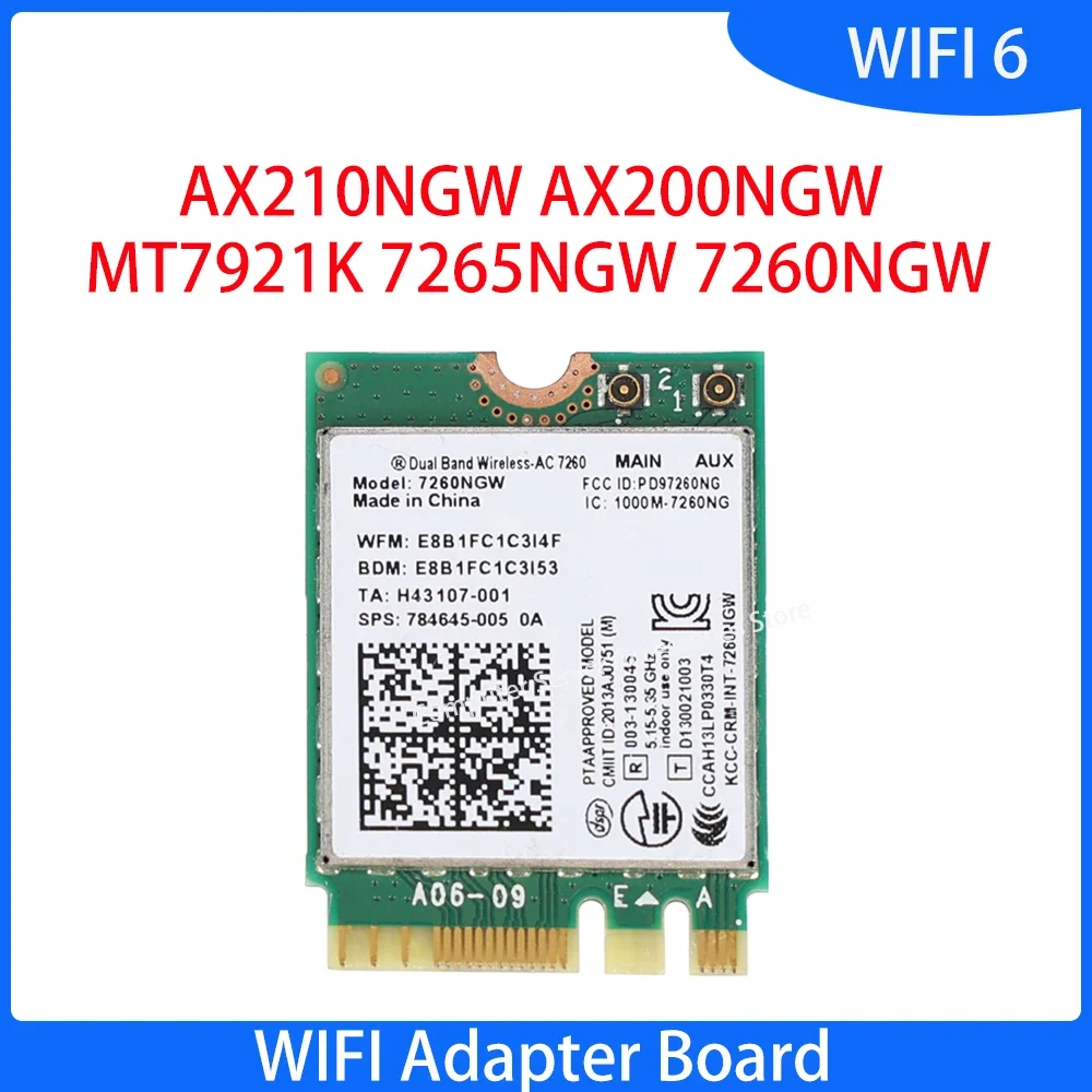 Per Pc Desktop Laptop Pci E Gigabit Scheda Di Rete Wireless Pcie Mini Pci-E Nvme A M.2 Scheda Adattatore Wifi Scheda Di Rete Wifi6