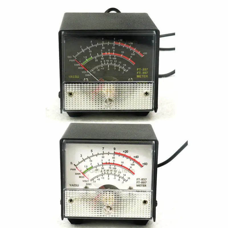 Esterno S Meter/ Swr/Misuratore Di Potenza Ricevere Display Meter Per Yaesu Ft-857/Ft-897 Rapporto Di Onda Stazionaria Misuratore Di Bianco/Nero