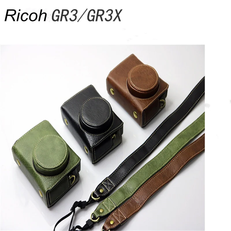 Custodia Per Fotocamera Per Ricoh Gr3/Gr3X Custodia In Pelle Di Lusso Per Ricoh Gr3/Gr3X Custodia In Pelle Per Fotocamera Modello Buffalo Custodia Ric