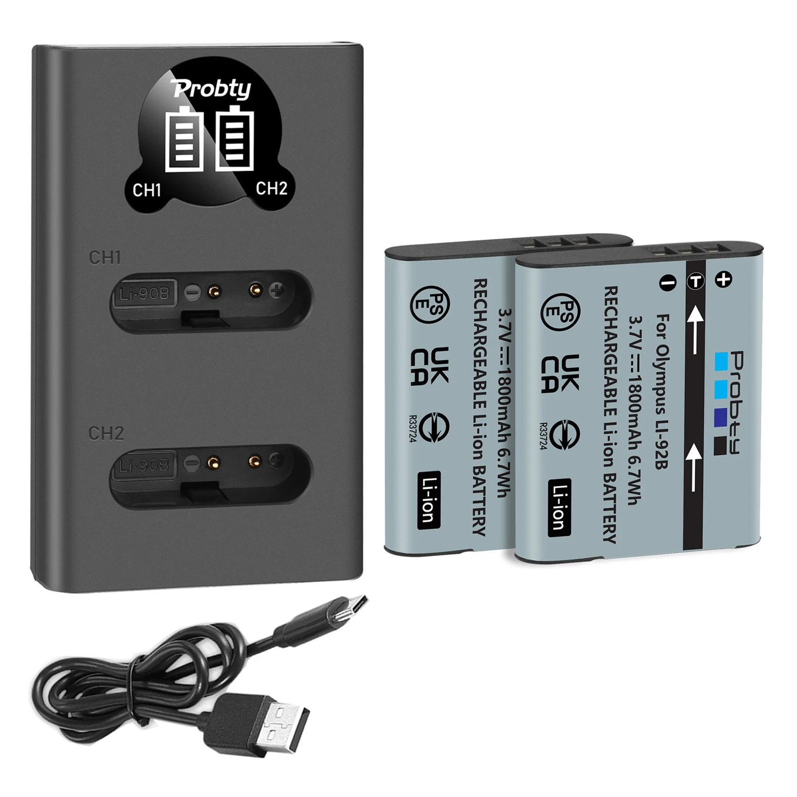 Db-110 Batteria/Doppio Caricatore Per Fotocamera Ricoh Grforte G900 Wg-6 Gr3 Grforte X Gr3X