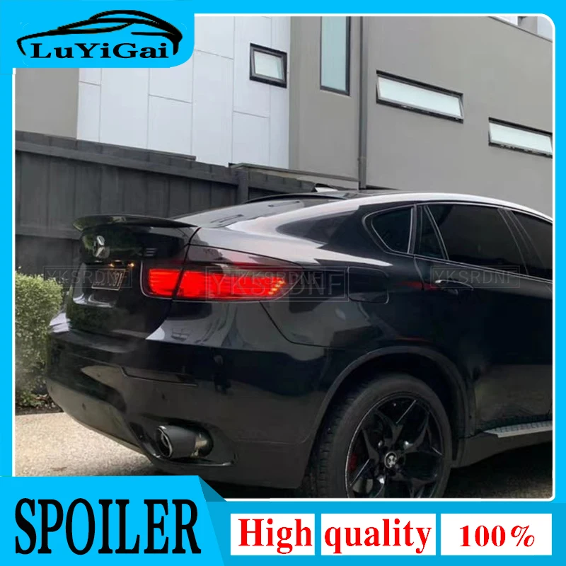 Per Bmw X6 E71 2008-2013 Materiale Abs Di Alta Qualità Car Rear Wing Primer Colore Spoiler Posteriore Accessori Auto Car Styling