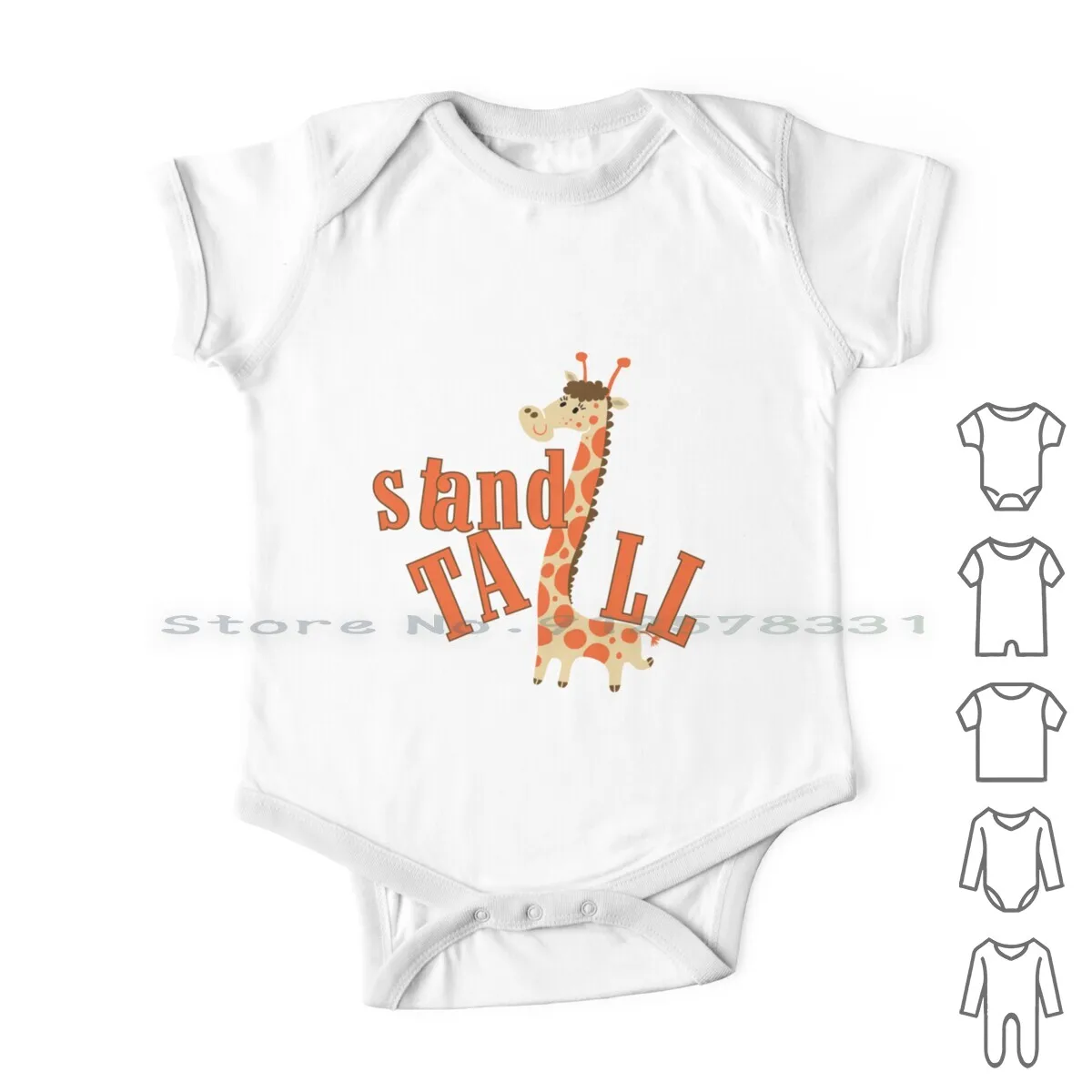 Animali Selvatici Giraffa Stand Alto Neonato Vestiti Pagliaccetti Tute Di Cotone Animali Selvatici Zoo Animali Stand Alto Alto Giraffa