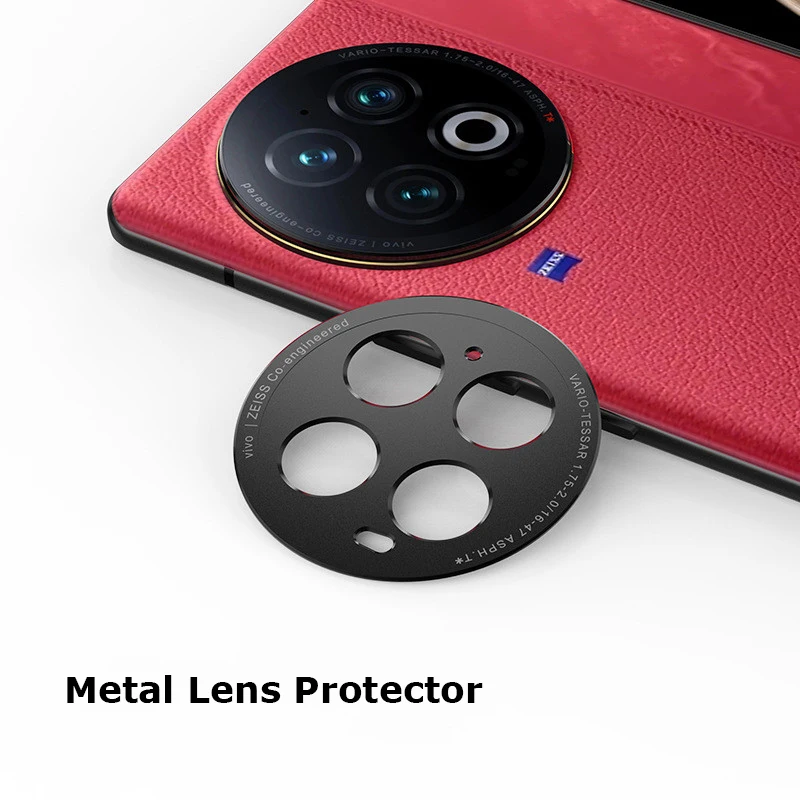 Per Vivo X Fold2 Fold 2 8.03 "Luxury Camera Guard Circle Custodia Protettiva Per Lenti In Metallo Anello Di Protezione Per Paraurti A Copertura Totale