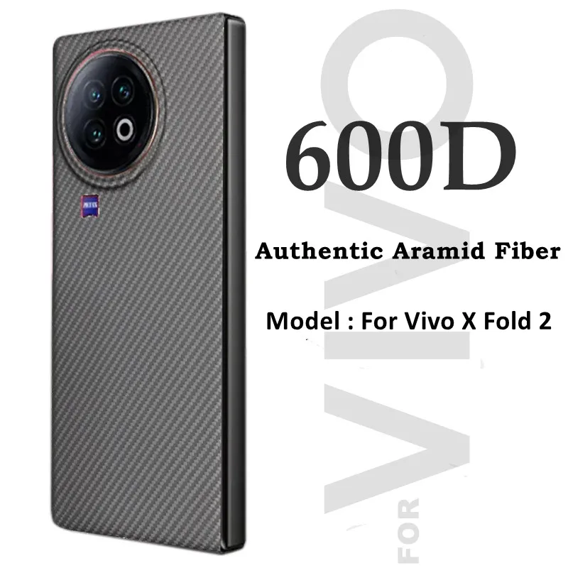 Per Vivo X Fold 2 Custodia In Fibra Di Carbonio Per Vivo X Fold 2 Cover In Fibra Aramidica Ultra Sottile Per Vivo X Fold 2 Full Protector Phone Funda