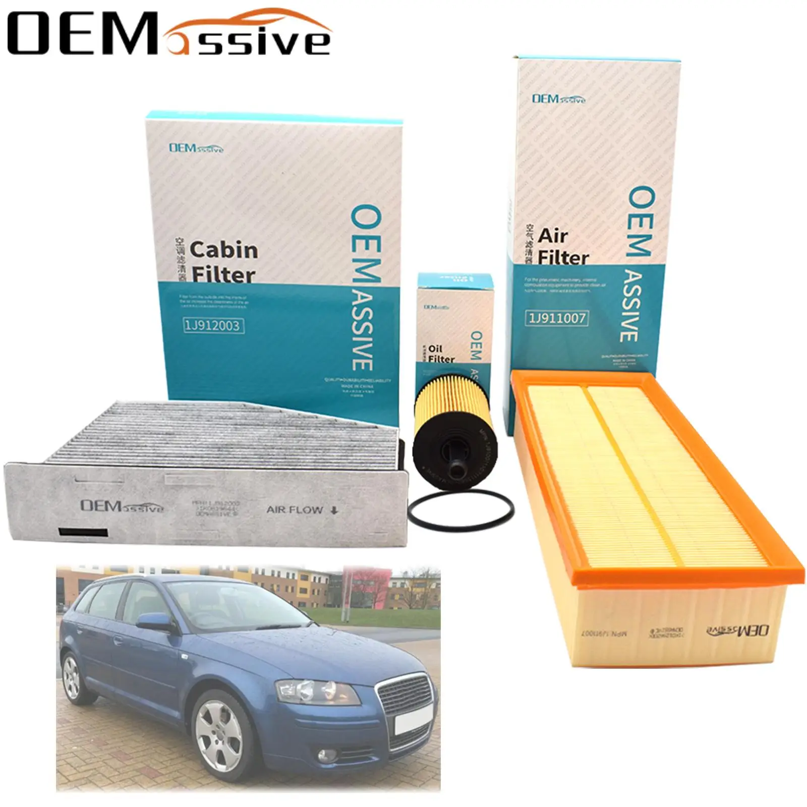 Filtro Olio Abitacolo Polline Per Audi A3 8P 2003 - 2007 2008 2009 2010 2011 2012 2013 Bkc Azv Bkd Bmm 1.9 2.0 Tdi 1984Cc Motore