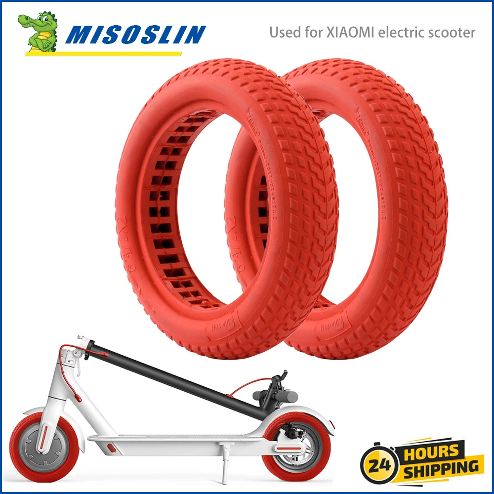 8.5 Inch Durable Tire For Xiaomi Mi M365 Electric Scooter Solid Hole Shock Absorber  Upgraded Non-Pneumatic Rubber Tyres Wheels