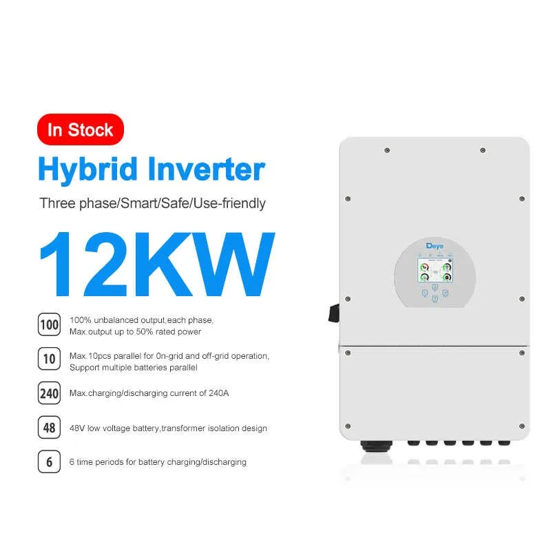 Inverter Ibrido Deye 12Kw Inverter Ibrido Trifase Inverter Ibrido 48V Powmr