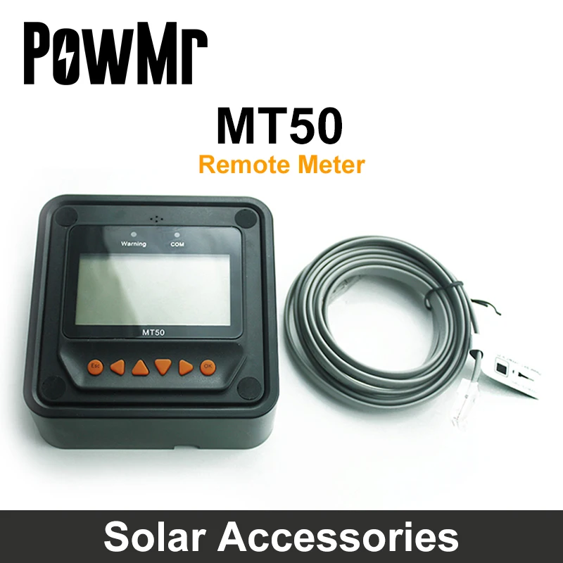 Powmr Remote Meter Display Mt50 Per Epever Epsolar Mppt Regolatore Di Carica Solare Tracer-An Tracer-Bn Triron Xtra Viewstar-Au Bn