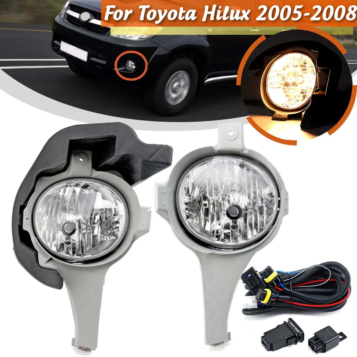 Fendinebbia Per Toyota Hilux Vigo 2005 2006 2007 2008