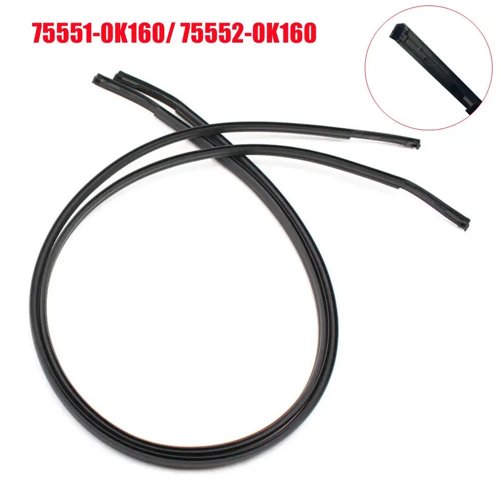 Muslimatexb Per Toyota Hilux Pair Dual Cab Auto Car Roof Drip Finish Modanatura Strisce Di Tenuta Trim Parti Di Ricambio