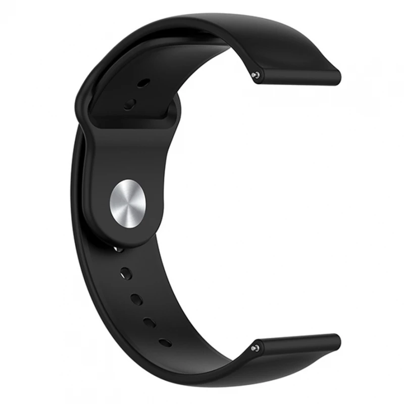 Cinturino Per Orologio Per Samsung Galaxy Watch Active Xiaomi Amazfit Bip 20 Mm Nero # Lunghezza: 20Mm # Samsung Galaxy Watch Active (Sm-R500)