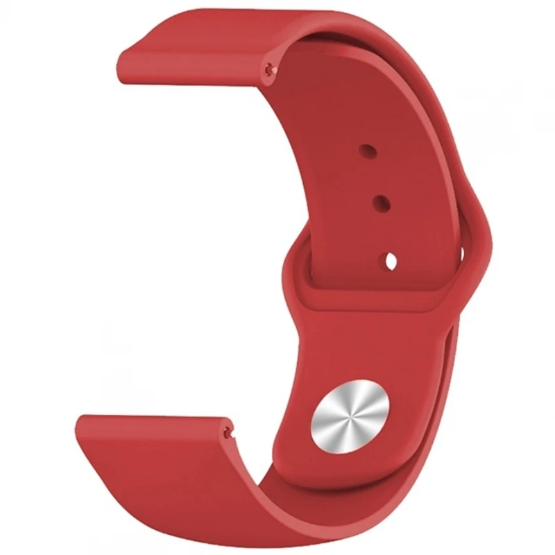 Cinturino Per Orologio Per Samsung Galaxy Watch Active Xiaomi Amazfit Bip 20 Mm Rosso # Lunghezza: 20Mm # Samsung Galaxy Watch Active (Sm-R500)