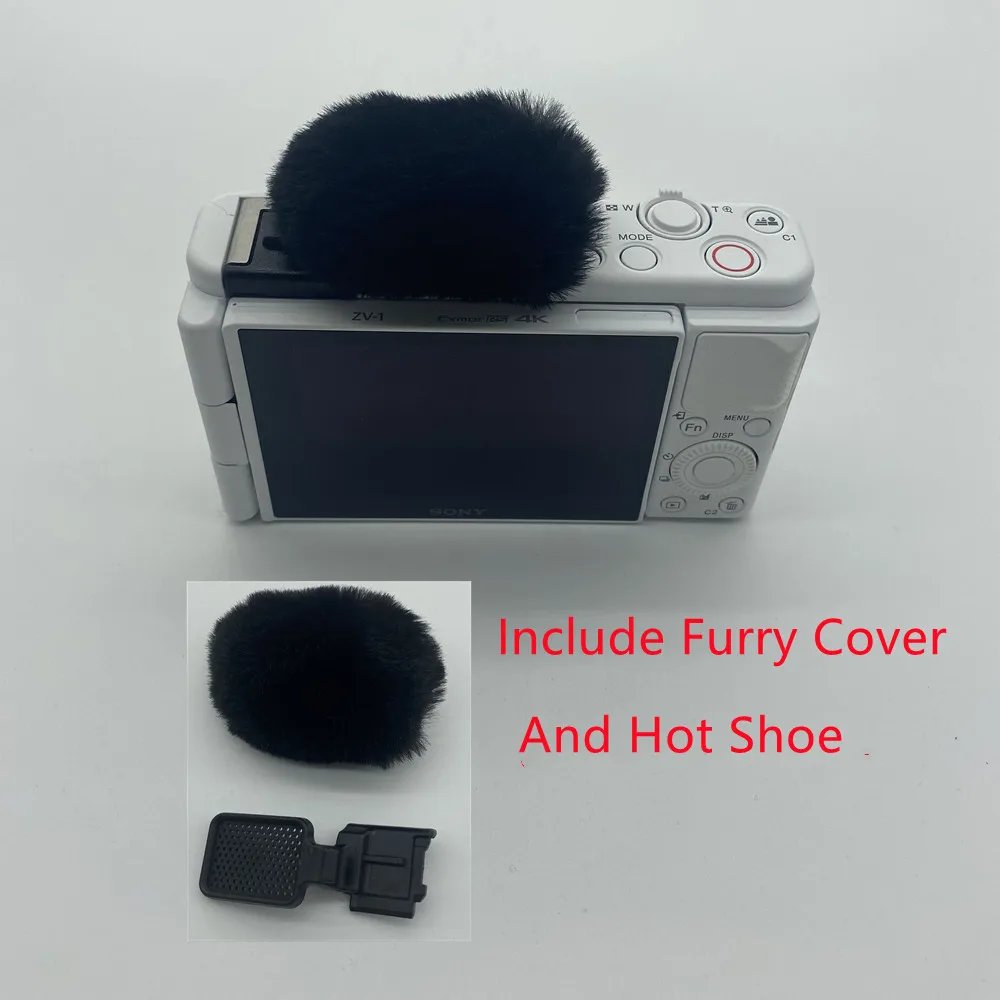 Parabrezza Peloso Gatto Morto E Scarpe Calde Per Sony Zv1 Vlog Parabrezza Esterno Stivali Artificiali E Caldi Per Sony Zve 10