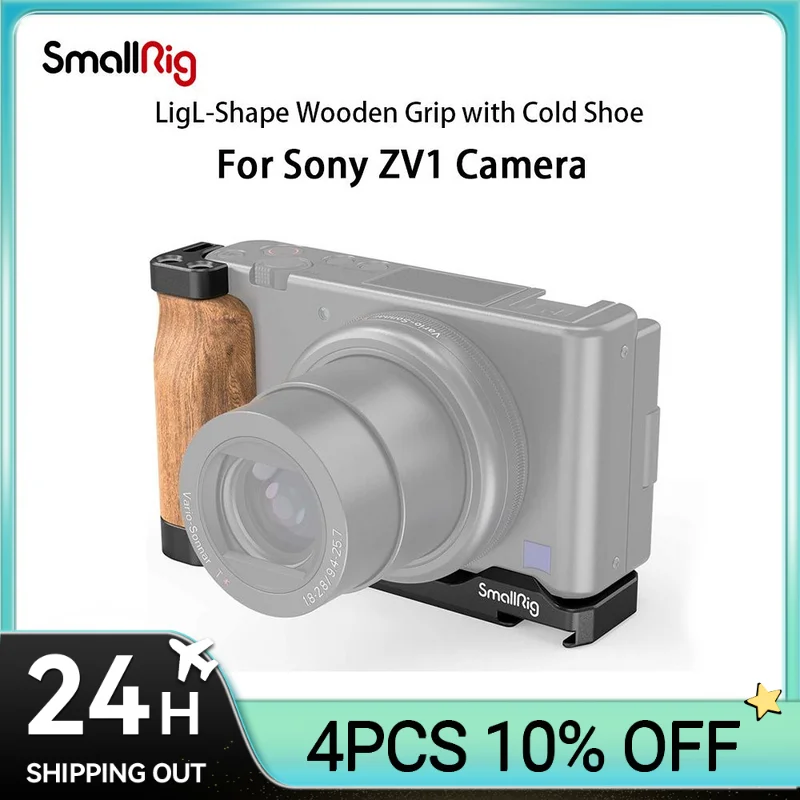 Smallrig Per Fotocamera Zv1 Vlog Rig Impugnatura In Legno A Forma Di L Con Scarpa Fredda Per Accessori Per Vlogging Per Fotocamera Sony Zv1 2936