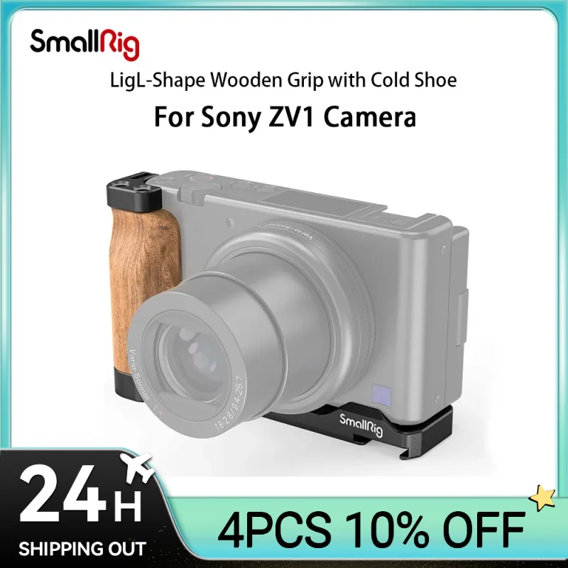 Smallrig Per Fotocamera Zv1 Vlog Rig Impugnatura In Legno A Forma Di L Con Scarpa Fredda Per Accessori Per Vlogging Per Fotocamera Sony Zv1 2936
