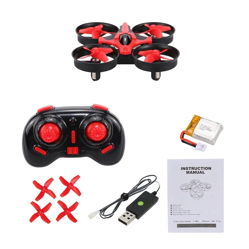 Mini 2.4G 4Ch 4-Axis Gyro Nh-010 Rc Drone Quadcopter Pk Eachine E-010 Jjrc H36 Modalità Senza Testa Ufo Aircraft W Batterie Extra Fai Da Te