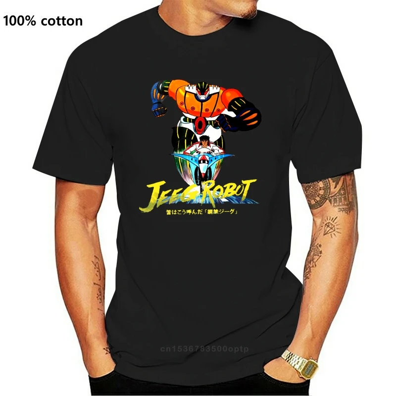 T-Shirt Uomo No Happiness Idea Regalo Estate 2019 Jeeg Robot Comical Shirt Mens