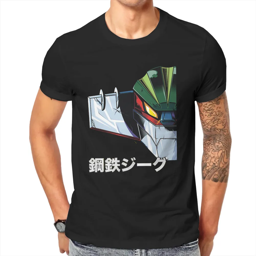 Mechas 02 Maglietta Robot Jeeg In Acciaio Maglietta Classica Gotica Di Alta Qualità Allentata O-Collo Abbigliamento Uomo