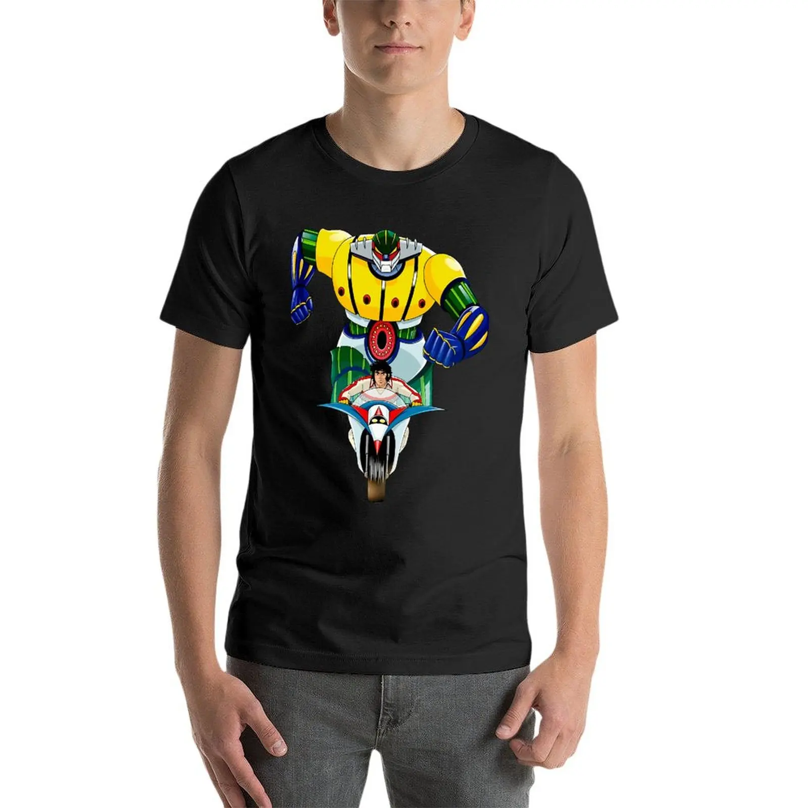 Acciaio Kotetsu Koutetsu Jeeg Super Robot Anni '70 Anime Magliette Oversize Abbigliamento Uomo Di Marca Manica Corta Streetwear Plus Size Top T