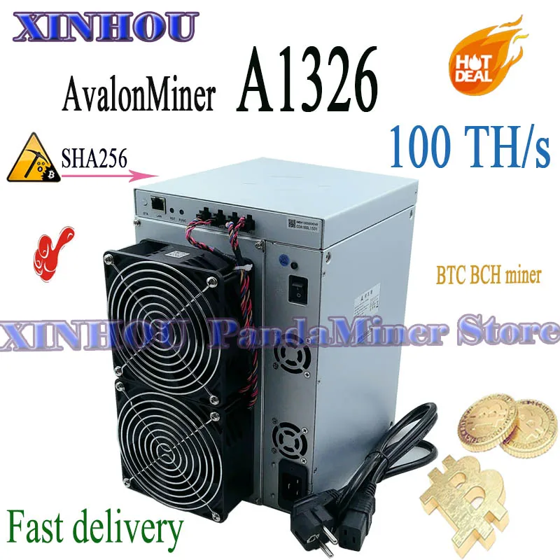 Nuovo Avalon Miner A1326 100T 103T 106T 109T Bitcoin Asic Miner Migliore Di Avalonminer A1066 A1166 A1266 A1246 Whatsminer M32 M53