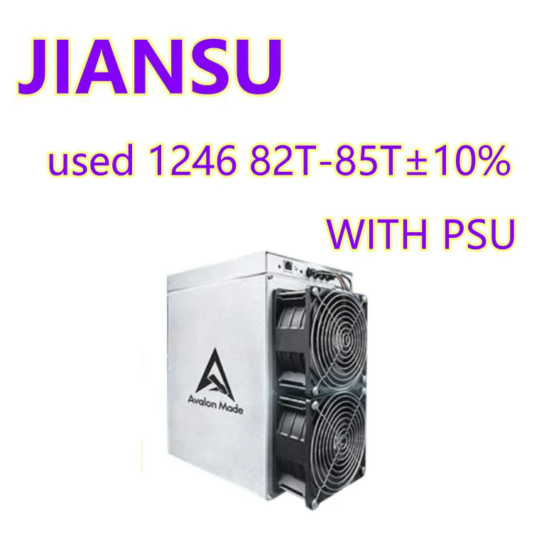 Usato Avalon Miner A1246 83-85Th ± 10% 3500W Alto Hashrate Ed Efficienza Bitcoin Btc Bch Mining
