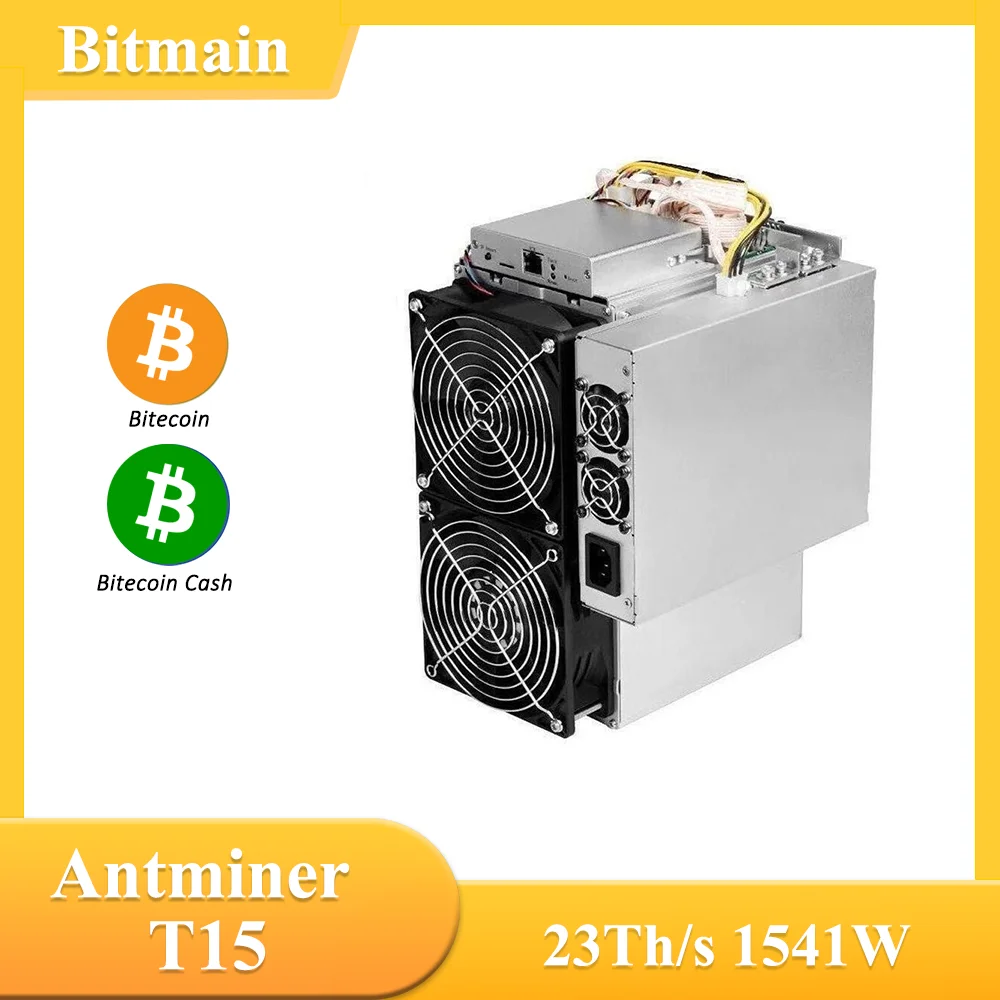 Minatore Bitmain Antminer T15 Ricondizionato O Usato 23Th/S 1541W Bitcoin Btc Miner Con Alimentatore Mining Machine Asic Miner