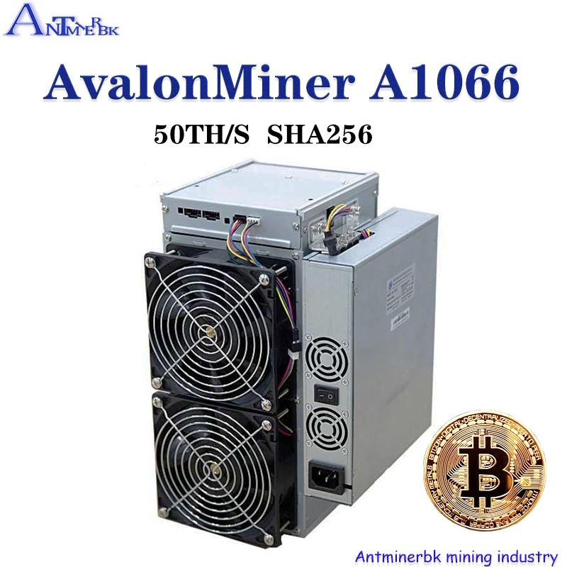 Usato Btc Bch Bsv Avalon Miner 1066 50Th/S 3250W Btc 1066 Miner 16Nm Chip Bitcoin Canaan Mining Sha-256