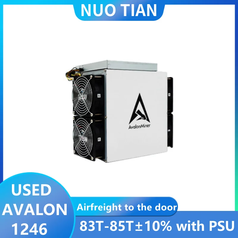 Usato Avalon Miner A1246 83-85Th ± 10% 3500W Alto Hashrate Ed Efficienza Bitcoin Btc Bch Mining