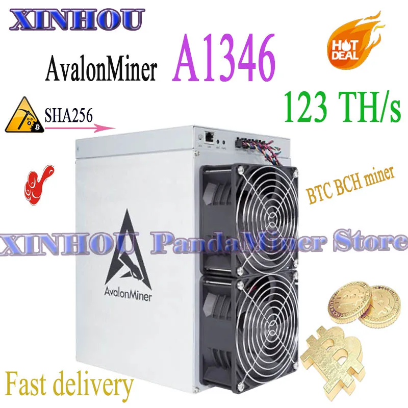 Nuovo Avalonminer A1346 Miner 120T 123T 126T Asic Bitcoin Btc Mining Meglio Di Avalon A1246 A1366 Antminer S19 Whatsminer M50